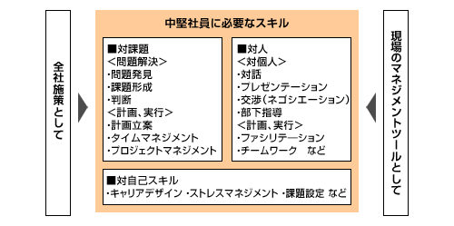 【中堅社員効果施策例】