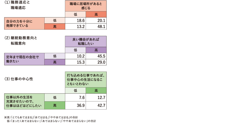 ＜図表13＞各適応項目の組み合わせ