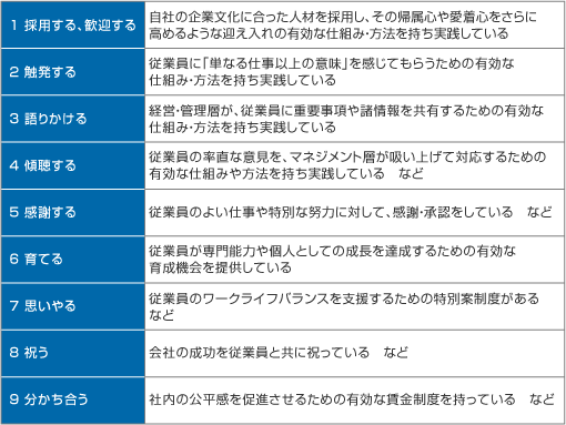 【カルチャーオーディット(C)の9領域】