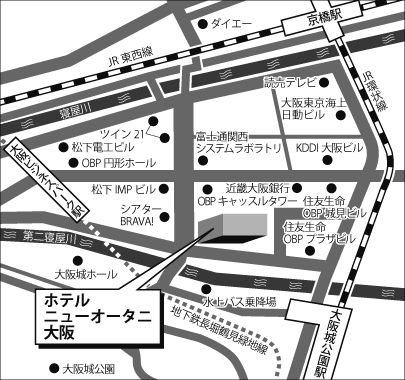 ホテルニューオータニ大阪 地図 アクセスマップ 人材育成 研修のリクルートマネジメントソリューションズ