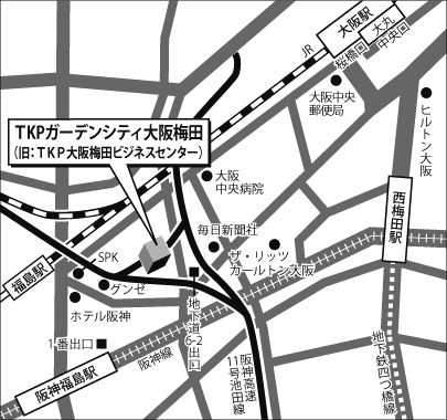 ｔｋｐガーデンシティ大阪梅田 地図 アクセスマップ 人材育成 研修のリクルートマネジメントソリューションズ
