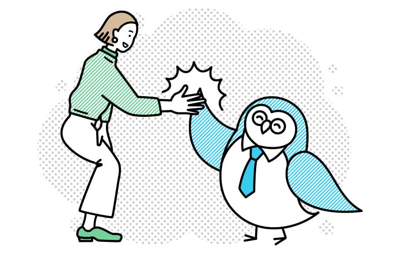北山さんフクロウ先輩2